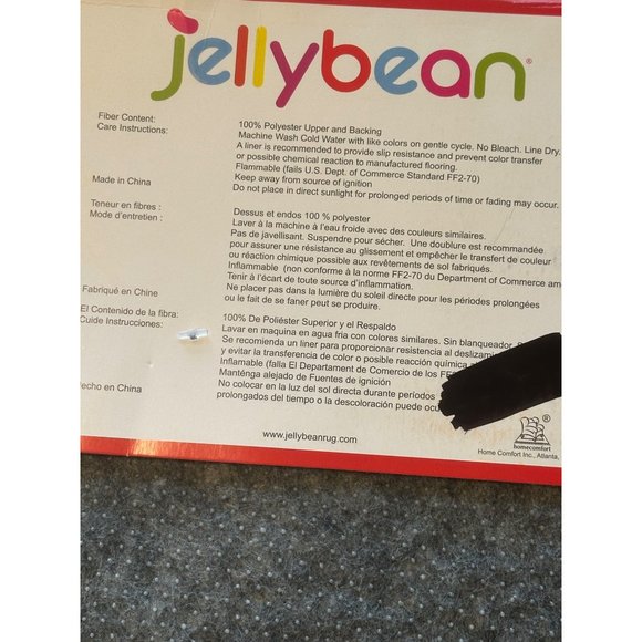 NEW‎ Jellybean Washable Rug 20x30 The Laundry Room100% Polyester Upper and Back - Picture 6 of 7